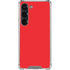 Red Solid Galaxy S23 Clear Case