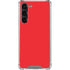 Red Solid Galaxy S23 Plus Clear Case