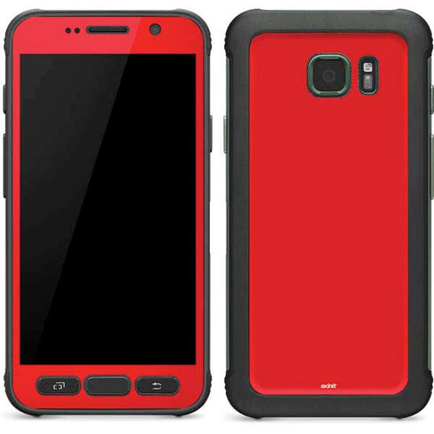 Red Solid Galaxy S7 Active Skin