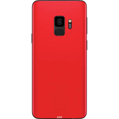 Red Solid Galaxy S9 Skin