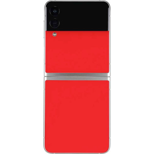 Red Solid Galaxy Z Flip3 5G Skin