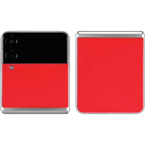 Red Solid Galaxy Z Flip4 5G Skin
