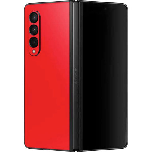 Red Solid Galaxy Z Fold3 5G Skin