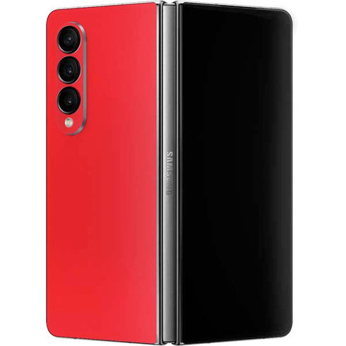 Red Solid Galaxy Z Fold4 5G Skin