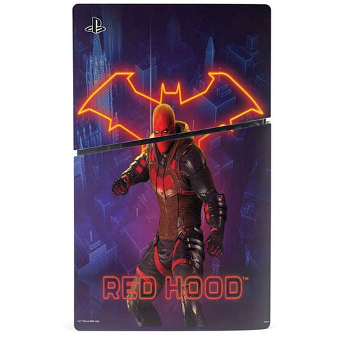 DC Comics Gotham Knights Red Hood PS5 Slim Digital Edition Console Skin