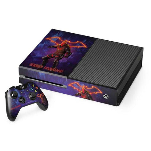 DC Comics Gotham Knights Red Hood Xbox One Console and Controller Bundle Skin
