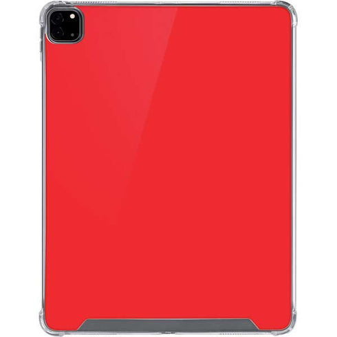 Red Solid iPad Pro 12.9in (2020) Clear Case