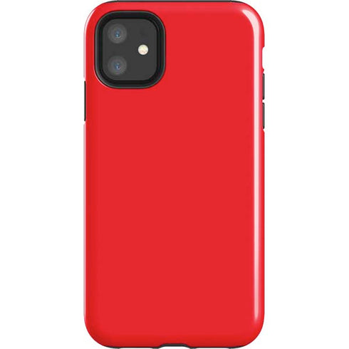 Red Solid iPhone 11 Impact Case