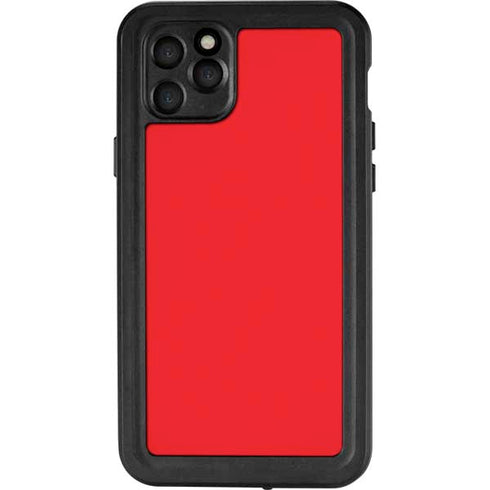 Red Solid iPhone 11 Pro Max Waterproof Case