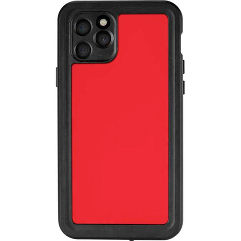 Red Solid iPhone 11 Pro Waterproof Case