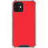 Red Solid iPhone 12 Clear Case