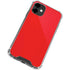 Red Solid iPhone 12 Clear Case
