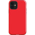 Red Solid iPhone 12 Impact Case