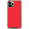 Red Solid iPhone 12 Pro Clear Case
