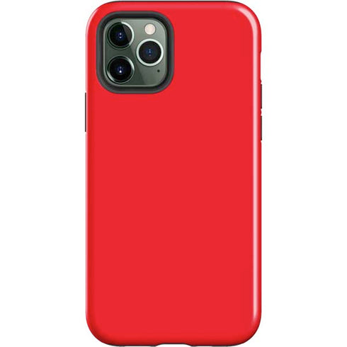 Red Solid iPhone 12 Pro Impact Case