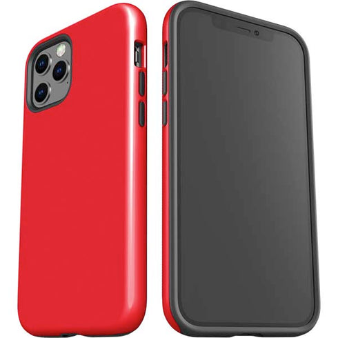 Red Solid iPhone 12 Pro Max Impact Case