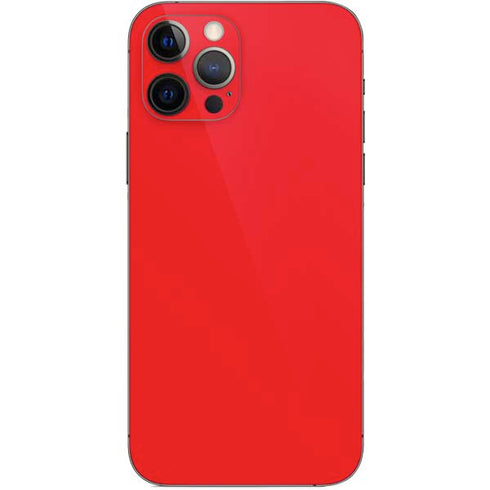 Red Solid iPhone 12 Pro Skin
