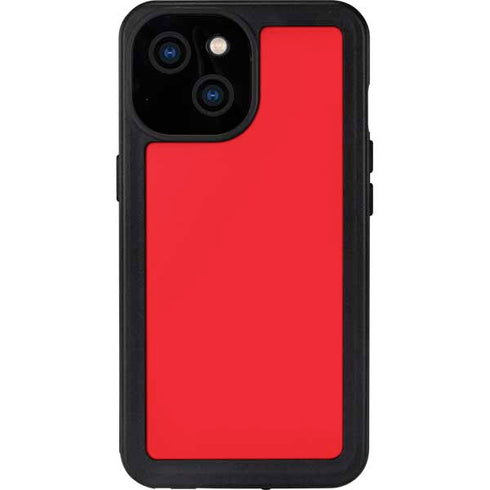 Red Solid iPhone 13 Mini Waterproof Case