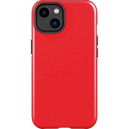 Red Solid iPhone 14 Plus Impact Case
