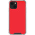 Red Solid iPhone 14 Plus Clear Case