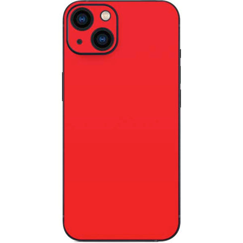 Red Solid iPhone 14 Plus Skin