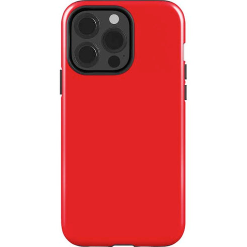 Red Solid iPhone 14 Pro Impact Case