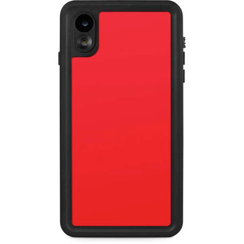 Red Solid iPhone XR Waterproof Case
