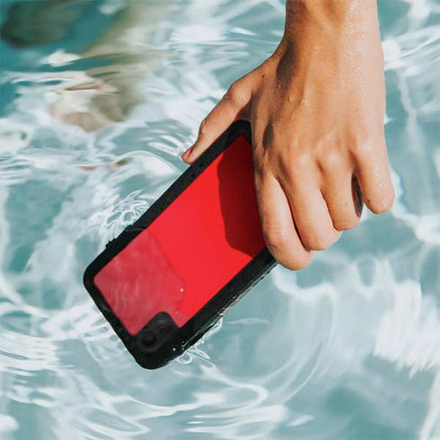 Red Solid iPhone XR Waterproof Case