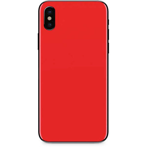 Red Solid iPhone XS Skin
