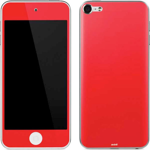 Red Solid Apple iPod Skin