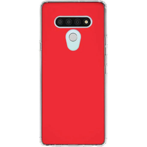 Red LG Stylo 6 Clear Case