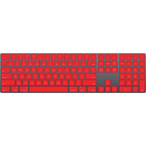 Red Solid Magic Keyboard with Numeric Keypad Skin