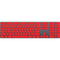 Red Solid Magic Keyboard with Numeric Keypad Skin