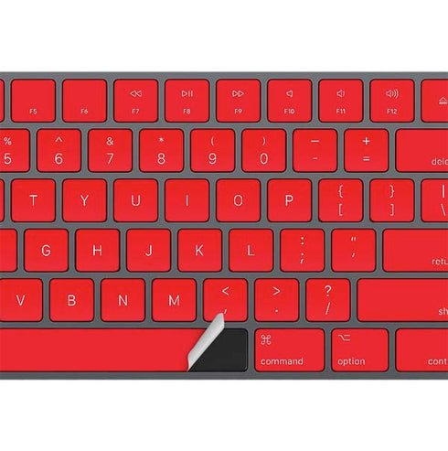 Red Solid Magic Keyboard with Numeric Keypad Skin