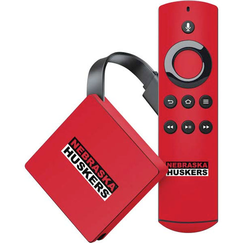 University of Nebraska Red Huskers Amazon Fire TV Skin