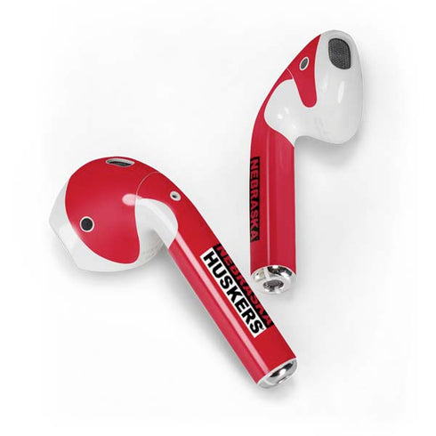 University of Nebraska Red Huskers Apple AirPods 2 Skin