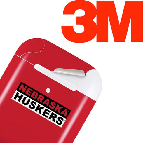 University of Nebraska Red Huskers Apple AirPods 2 Skin