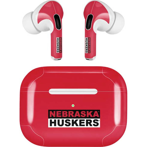 University of Nebraska Red Huskers Apple AirPods Pro Skin