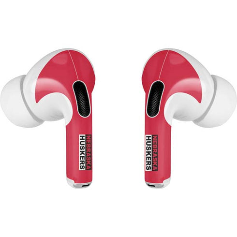 University of Nebraska Red Huskers Apple AirPods Pro Skin