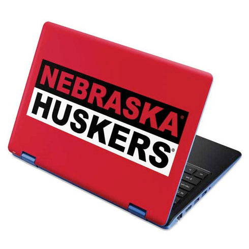 University of Nebraska Red Huskers Aspire R11 11.6in Skin
