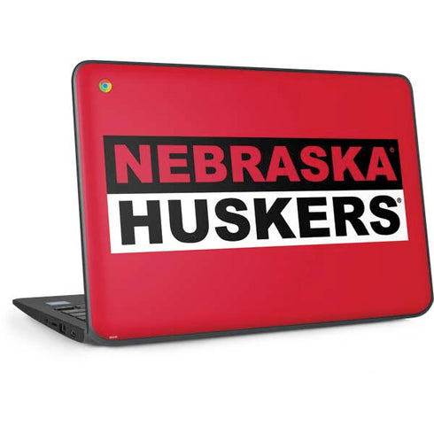 University of Nebraska Red Huskers HP Chromebook Skin