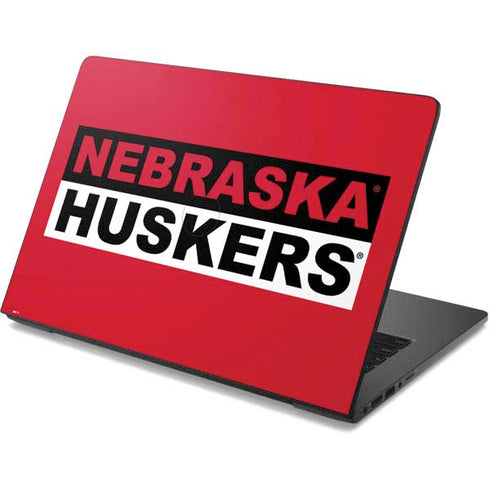 University of Nebraska Red Huskers Dell Chromebook Skin