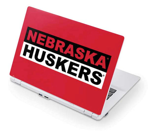 University of Nebraska Red Huskers Acer Chromebook Skin