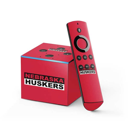 University of Nebraska Red Huskers Fire TV Cube Skin