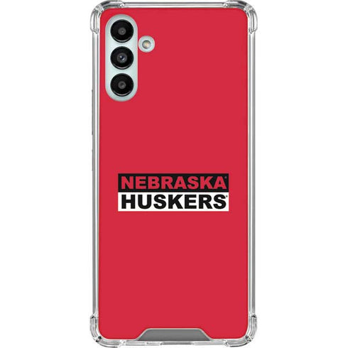University of Nebraska Red Huskers Galaxy A13 5G Clear Case