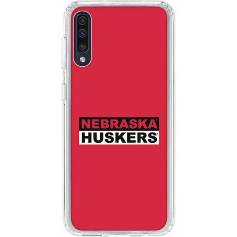 University of Nebraska Red Huskers Galaxy A50 Clear Case