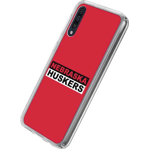 University of Nebraska Red Huskers Galaxy A50 Clear Case