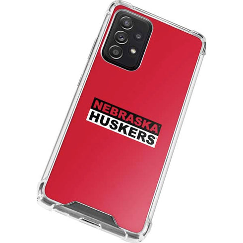 University of Nebraska Red Huskers Galaxy A52 5G Clear Case