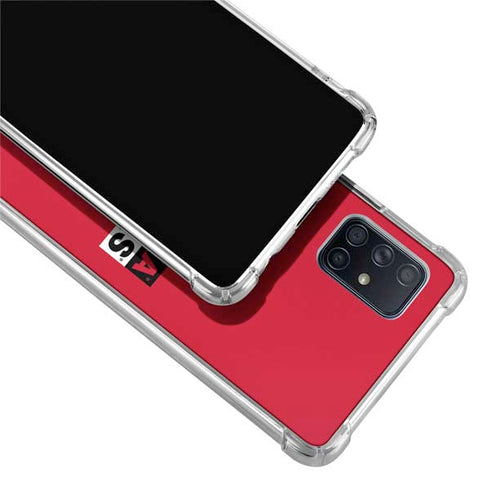 University of Nebraska Red Huskers Galaxy A71 5G Clear Case