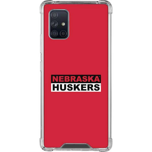 University of Nebraska Red Huskers Galaxy A71 5G Clear Case